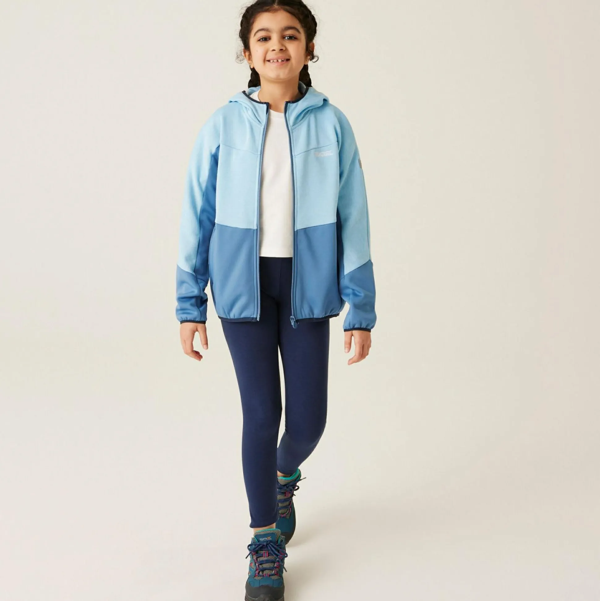 Kids' Dissolver IXI Full Zip Fleece | Clear Sky Coronet Blue