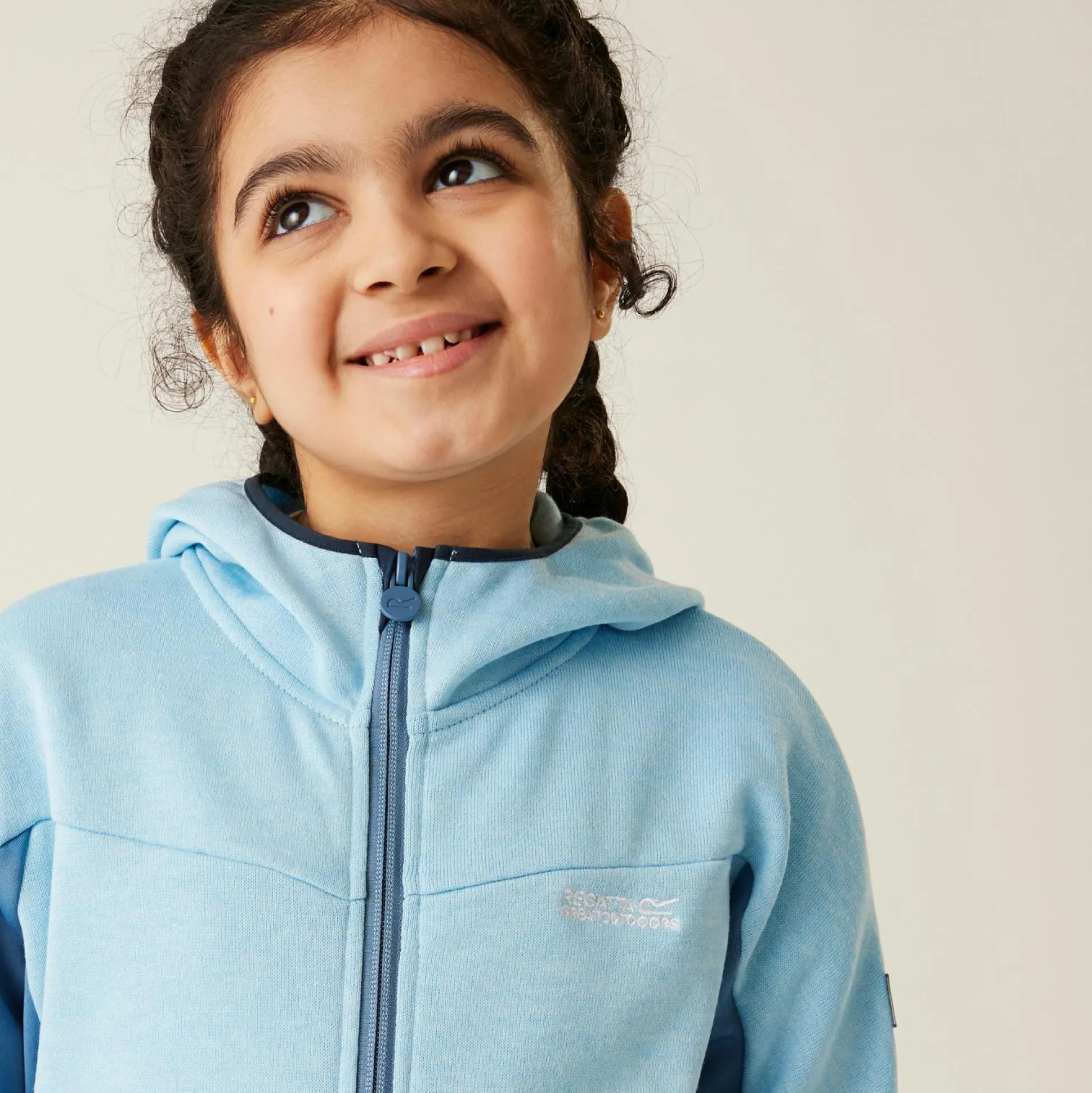Kids' Dissolver IXI Full Zip Fleece | Clear Sky Coronet Blue