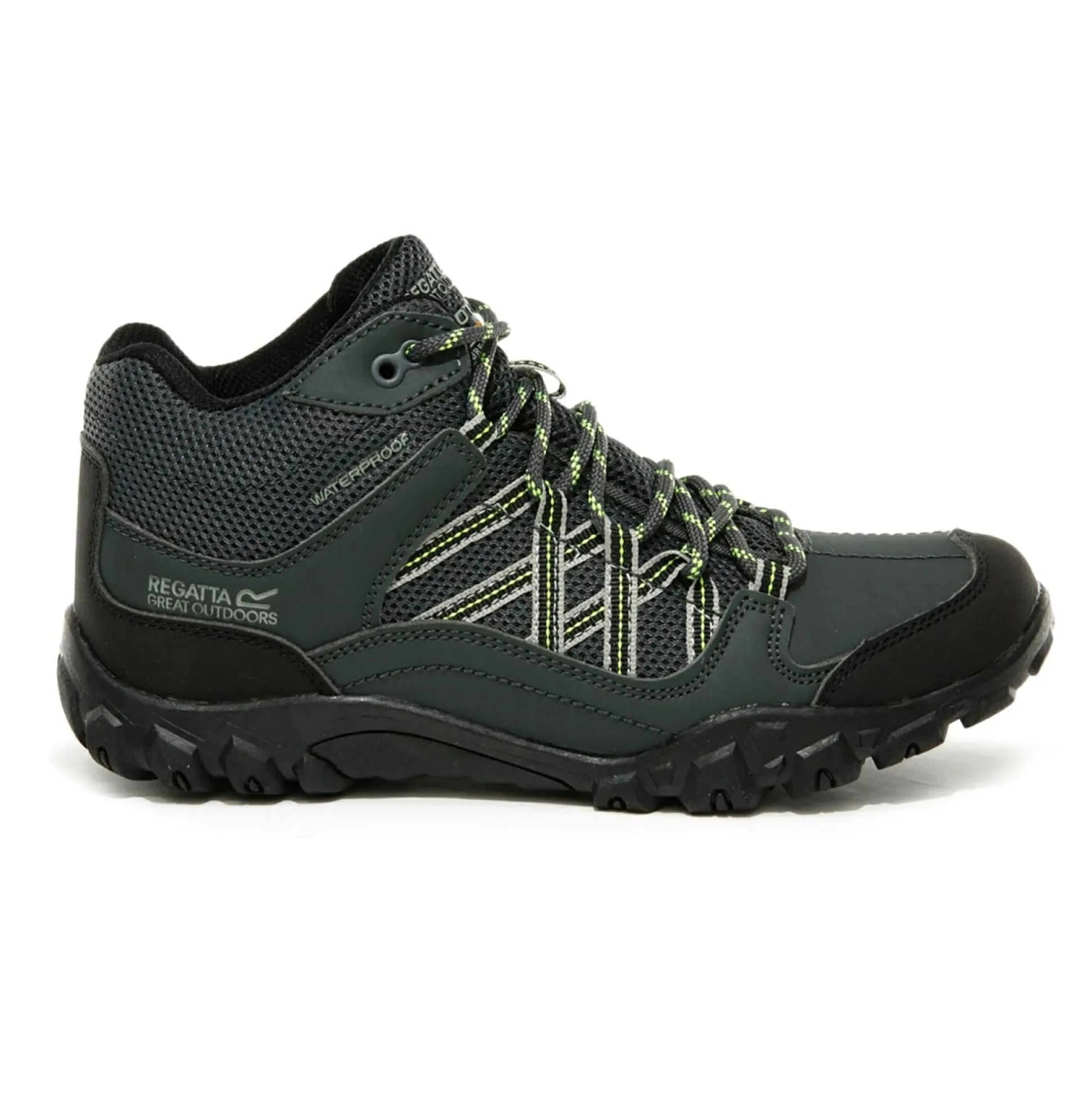 Kids' Edgepoint Waterproof Mid Walking Boots | Briar Electric Lime