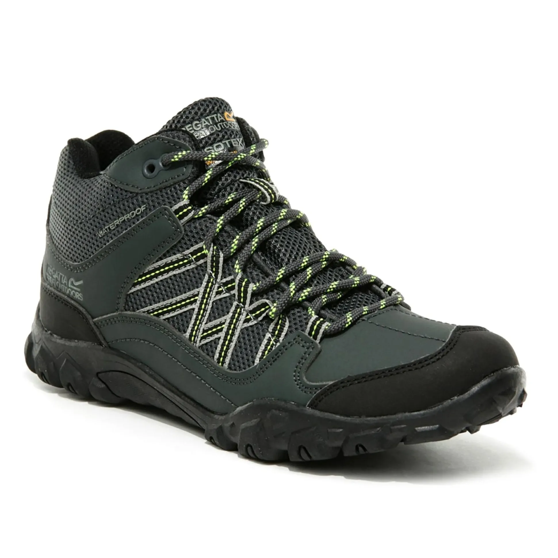 Kids' Edgepoint Waterproof Mid Walking Boots | Briar Electric Lime