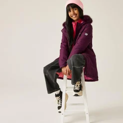 Kids' Fabriziall Quilted Jacket  | Fig Purple