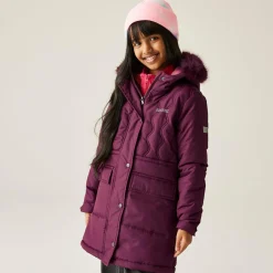 Kids' Fabriziall Quilted Jacket  | Fig Purple