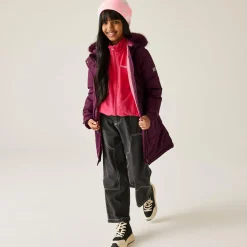 Kids' Fabriziall Quilted Jacket  | Fig Purple