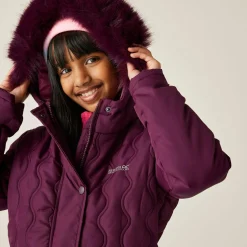Kids' Fabriziall Quilted Jacket  | Fig Purple