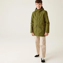 Kids' Farbank Waterproof Jacket | Nephrite Green Black