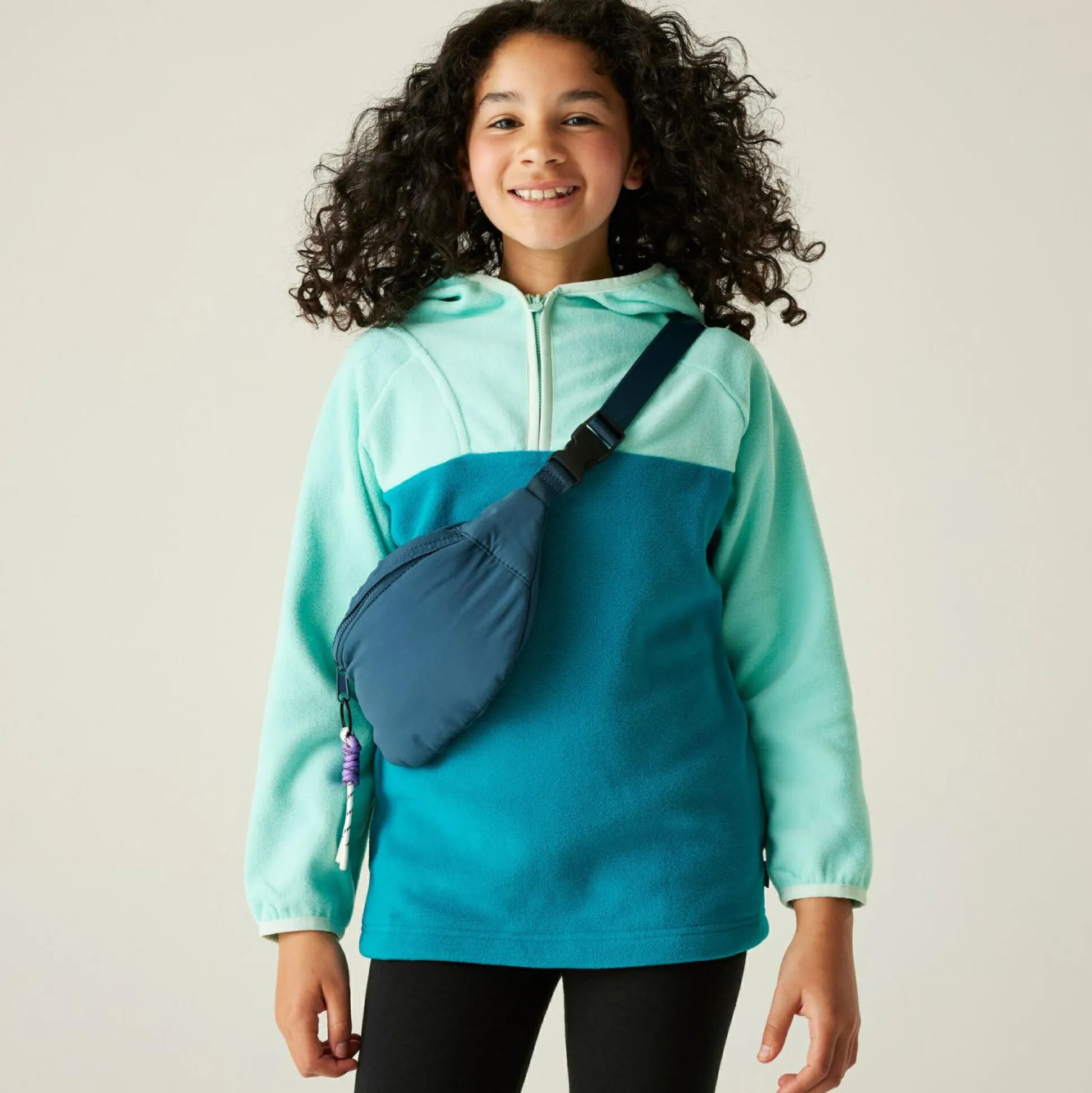 Kids' Fayley Hooded Fleece | Aruba Blue Exotic Plume Icy Morn