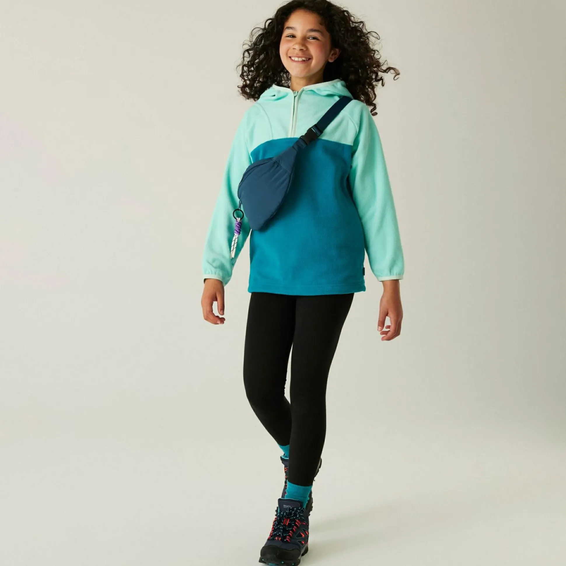 Kids' Fayley Hooded Fleece | Aruba Blue Exotic Plume Icy Morn