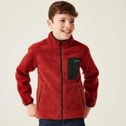 Kids' Frankie Full Zip Fleece | Red Ochre