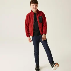 Kids' Frankie Full Zip Fleece | Red Ochre