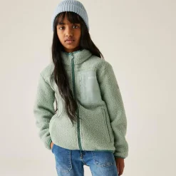 Kids' Frankie Warm Full Zip Fleece | Green Haze
