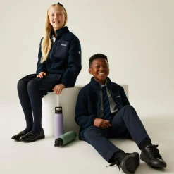 Kids' Frankie Warm Full Zip Fleece | Navy Blue