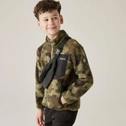 Kids' Frankie Warm Full Zip Fleece | Olive Camo Print