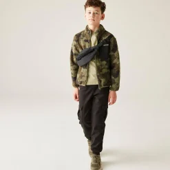 Kids' Frankie Warm Full Zip Fleece | Olive Camo Print