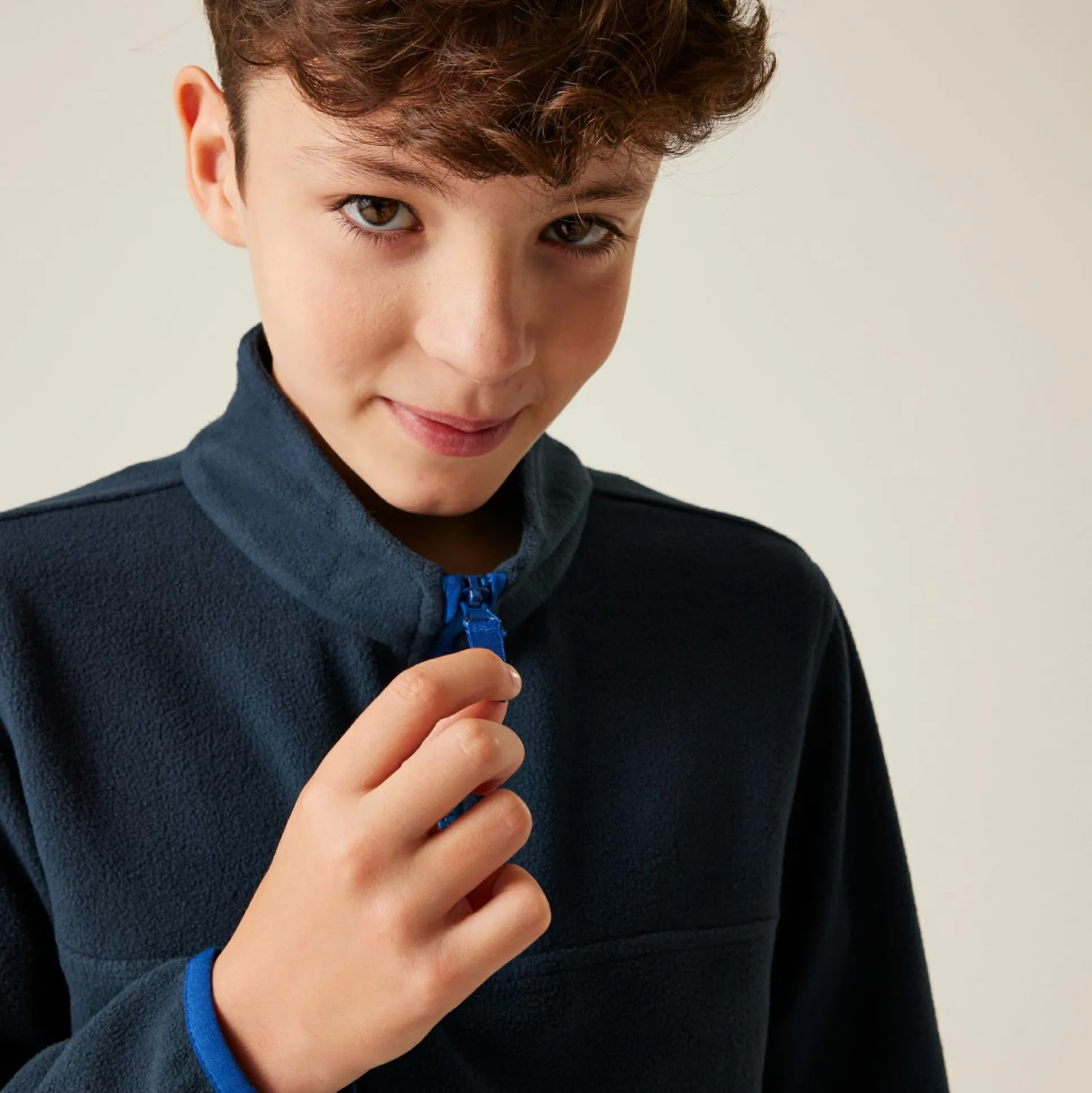 Kids' Half Zip Micro Fleece | Navy