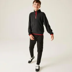Kids' Half Zip Micro Fleece | Black