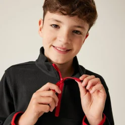 Kids' Half Zip Micro Fleece | Black