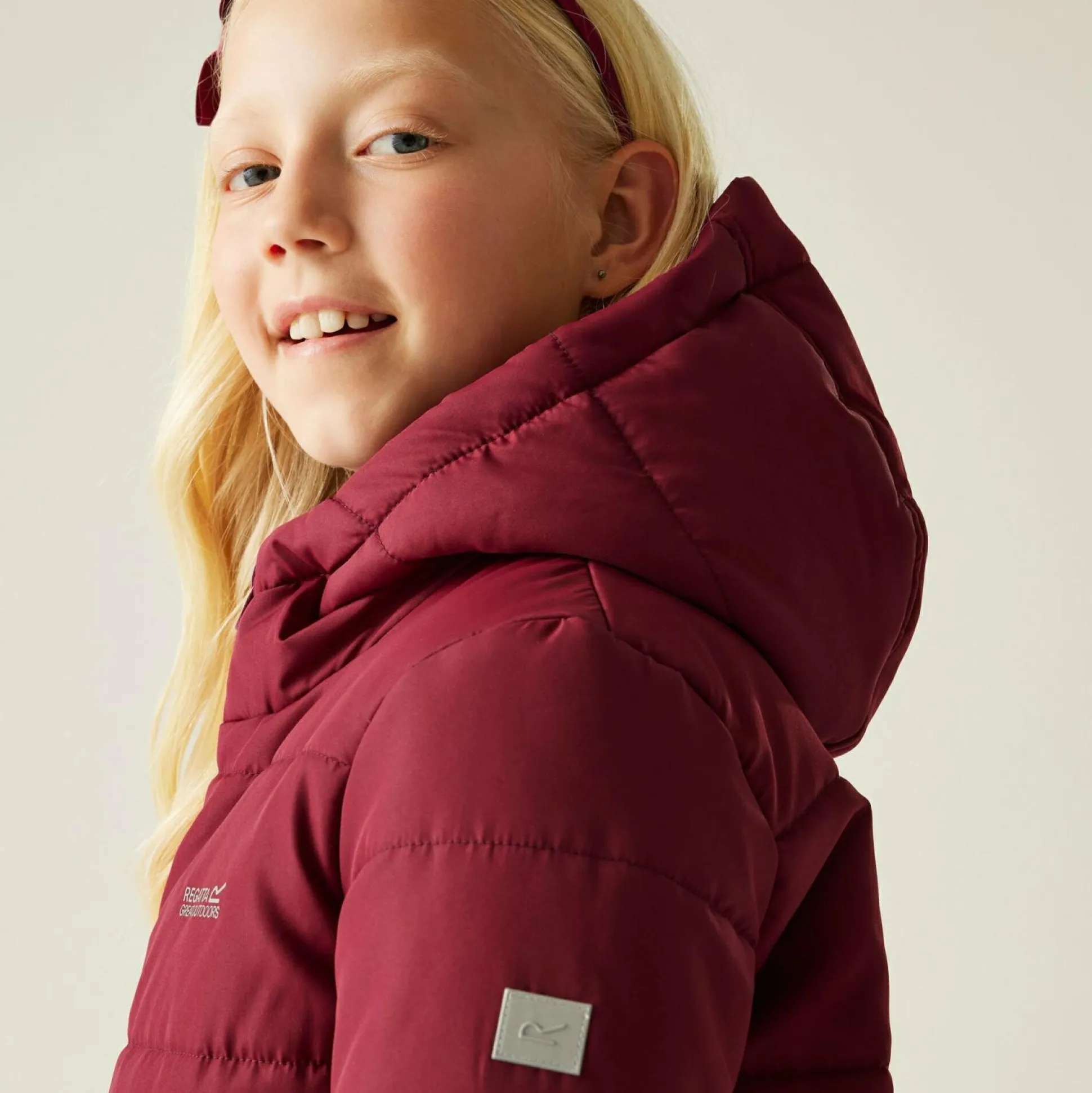 Kids' Halkner Quilted Jacket | Dark Pimento