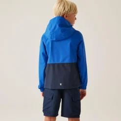 Kids' Hanleigh II Waterpoof Jacket | Olympian Blue Navy Tangerine Tango