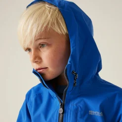 Kids' Hanleigh II Waterpoof Jacket | Olympian Blue Navy Tangerine Tango