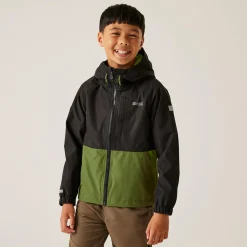 Kids' Hanleigh II Waterpoof Jacket | Black Nephrite Green Grenoble Green