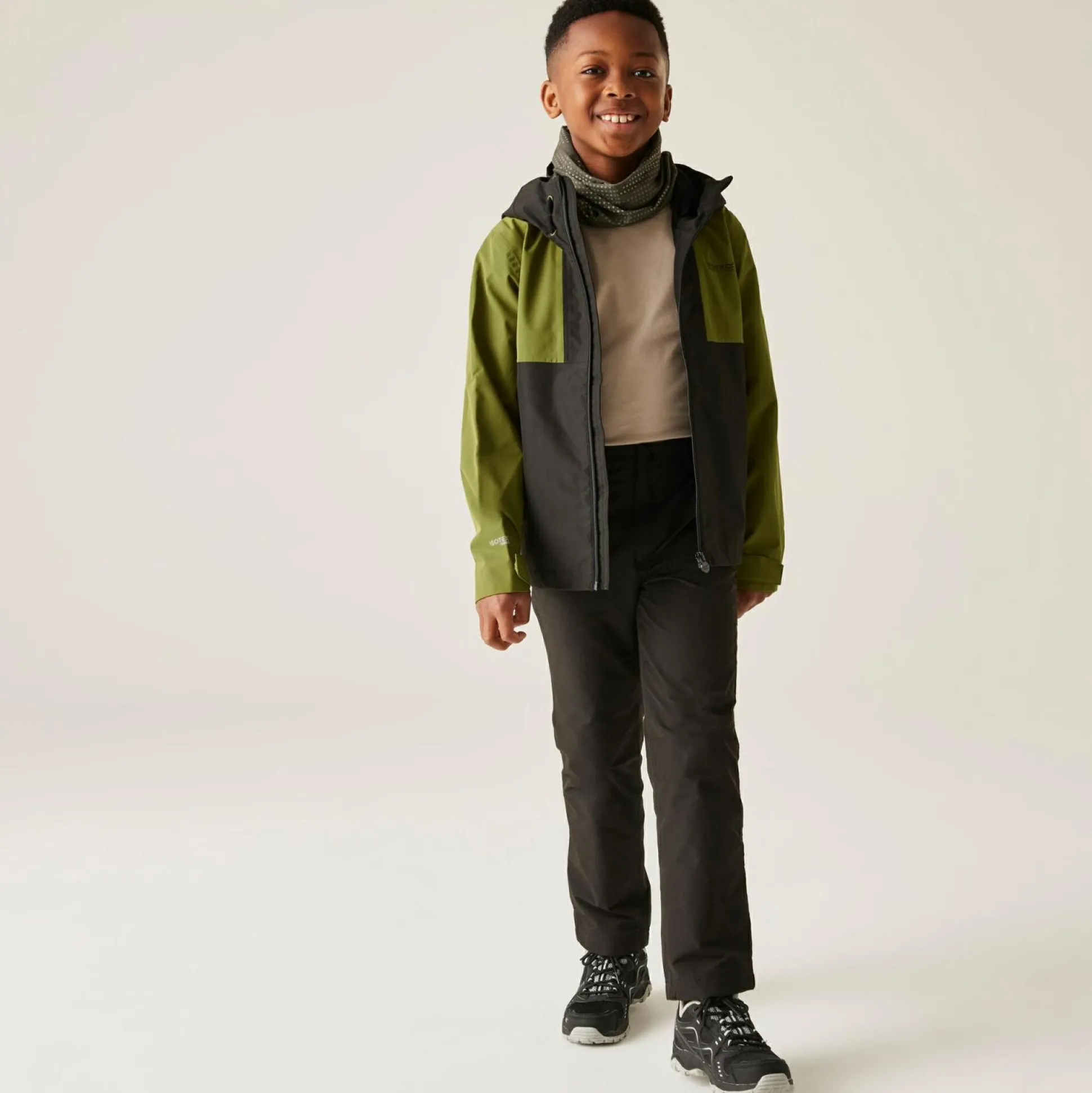 Kids' Hanleigh Waterproof Jacket | Nephrite Green Black