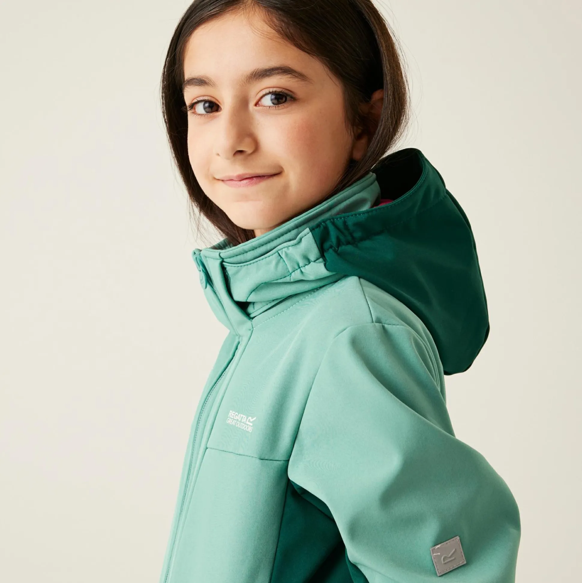 Kids' Haydenbury II Softshell Jacket | Dusty Green Rain Forest Green