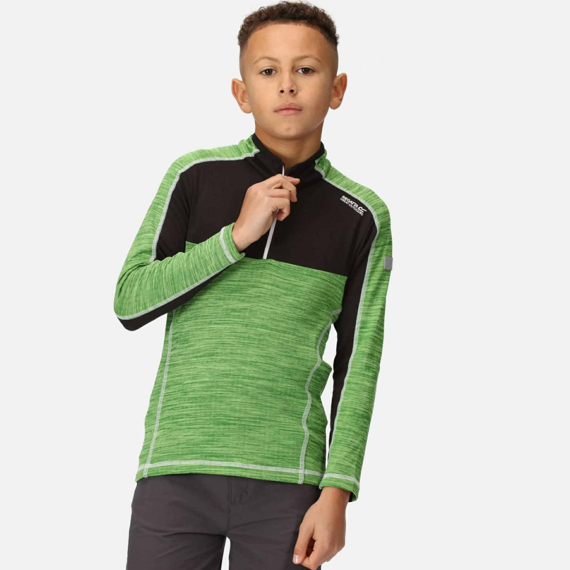 Kids' Hewley Fleece | Jasmine Green Black