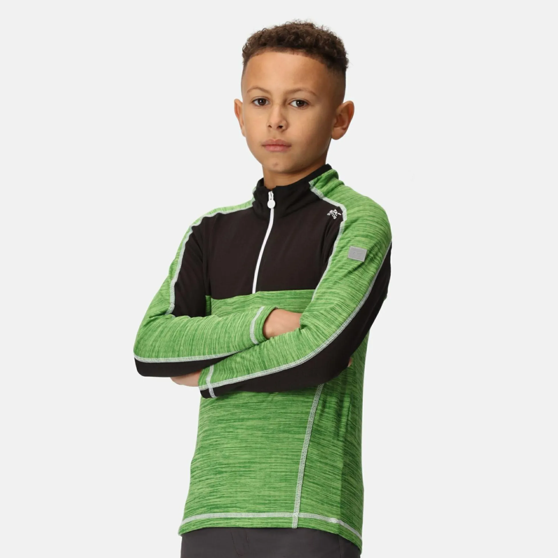 Kids' Hewley Fleece | Jasmine Green Black