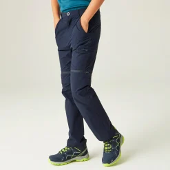 Kids' Highton Stretch Zip Off Walking Trousers | Navy