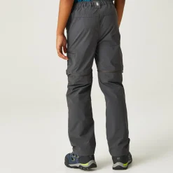 Kids' Highton Stretch Zip Off Walking Trousers | Seal Grey