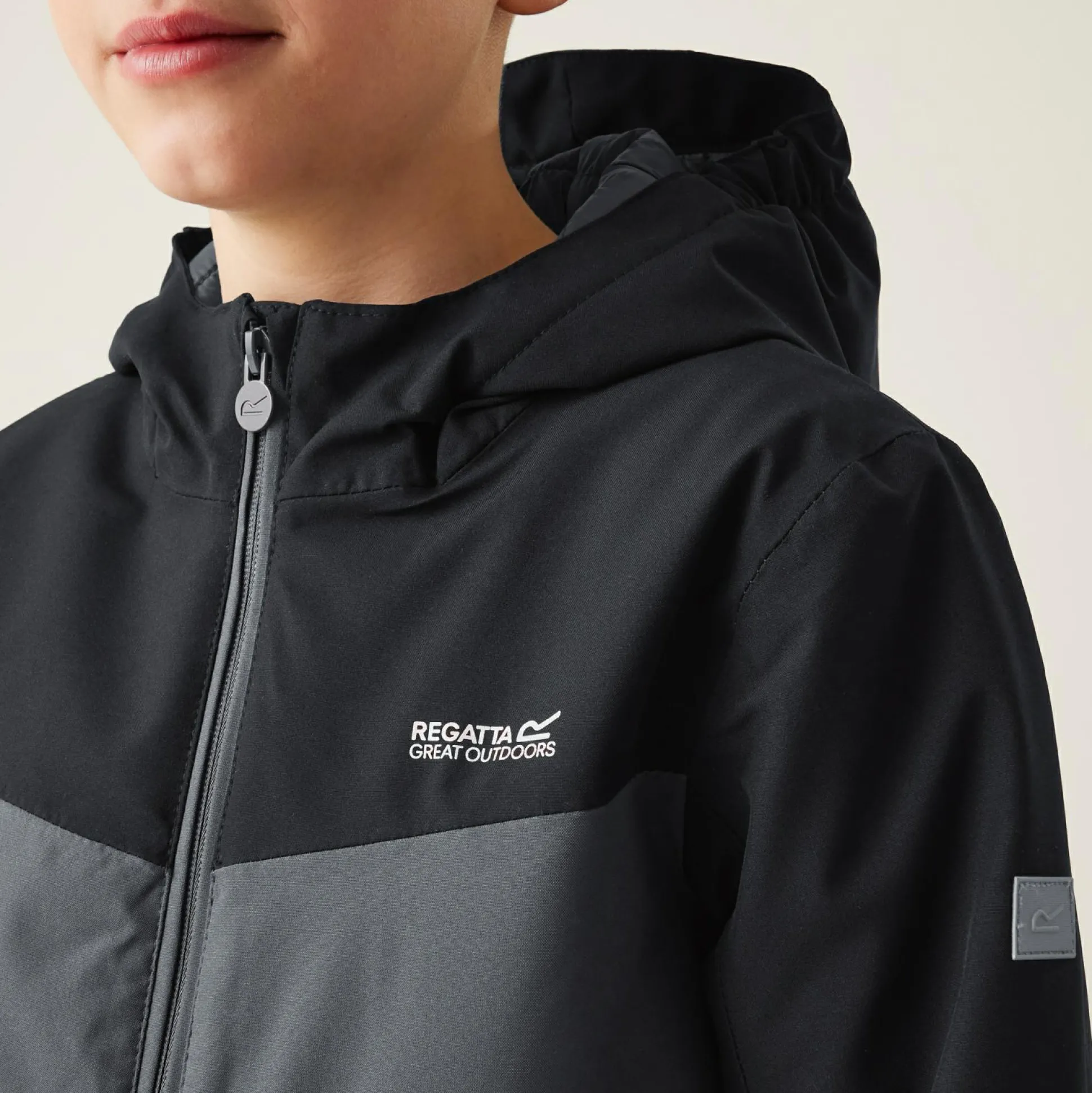 Kids' Highton V Padded Jacket | Seal Grey Black