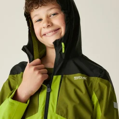 Kids' Highton VI Waterpoof Jacket | Grenoble Green Nephrite Green Black Wild Lime