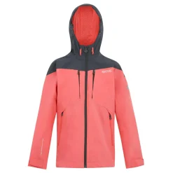 Kids' Highton VI Waterpoof Jacket | Peach Bloom Seal Grey