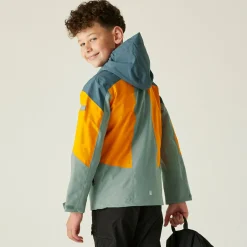 Kids' Highton VI Waterpoof Jacket | Glacier Bright Marigold Stormy Weather
