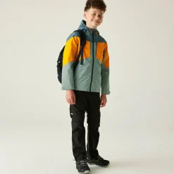 Kids' Highton VI Waterpoof Jacket | Glacier Bright Marigold Stormy Weather