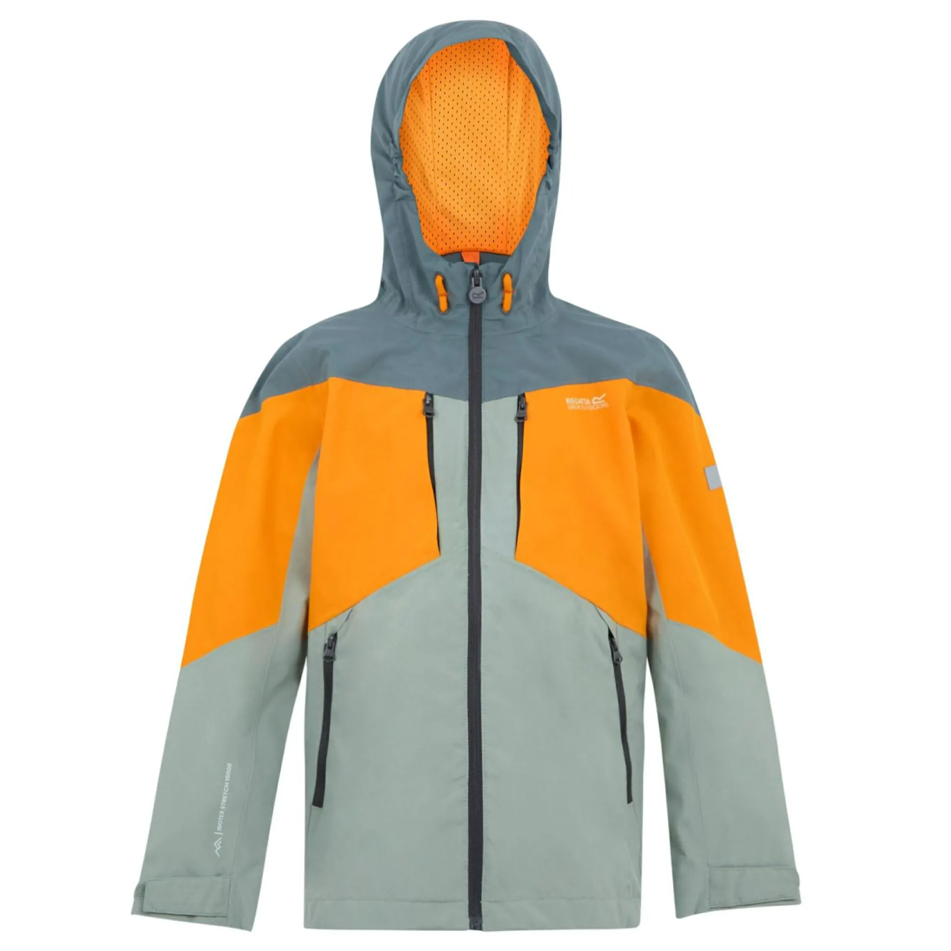 Kids' Highton VI Waterpoof Jacket | Glacier Bright Marigold Stormy Weather