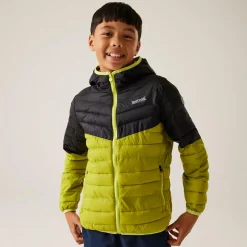 Kids' Hillpack III Hooded Jacket | Grenoble Green Black Wild Lime