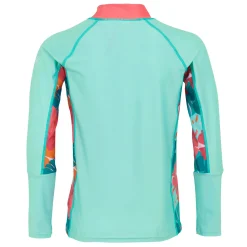 Kids' Hoku II Swim Top | Aruba Blue Peach Bloom Tropical Leaf
