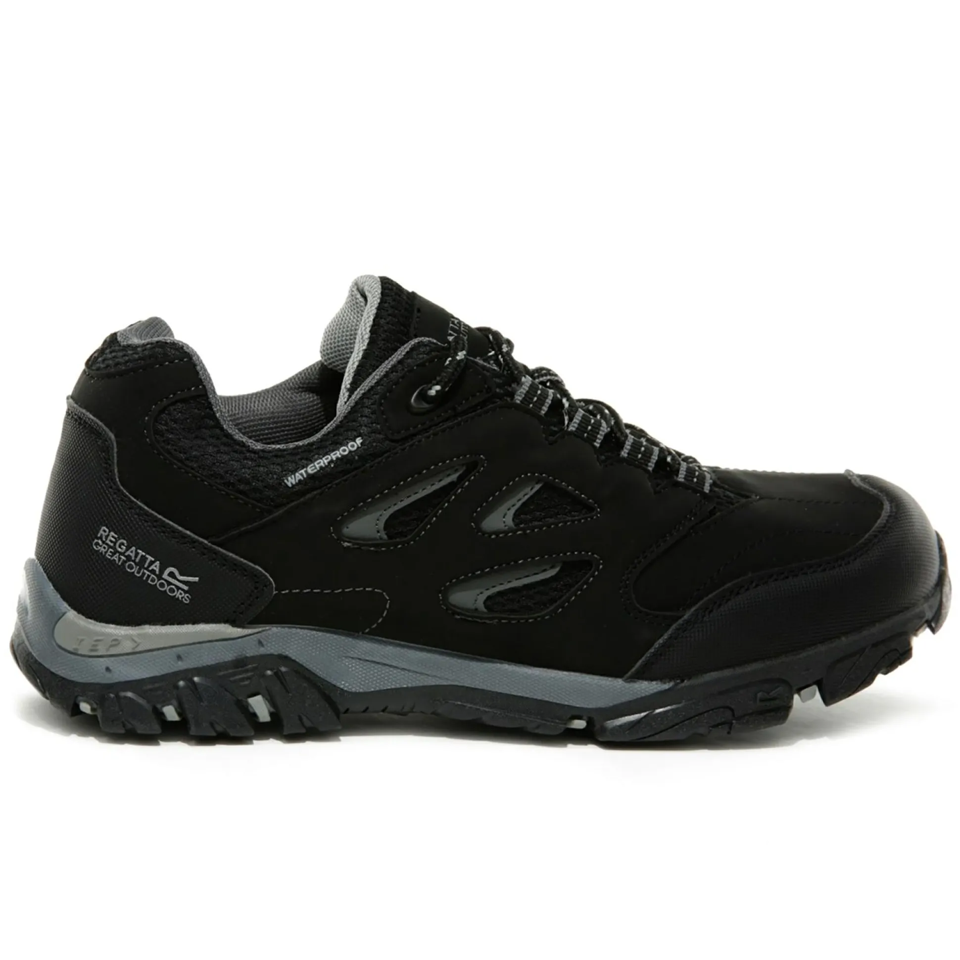 Kids' Holcombe Waterproof Low Walking Shoes | Black Granit