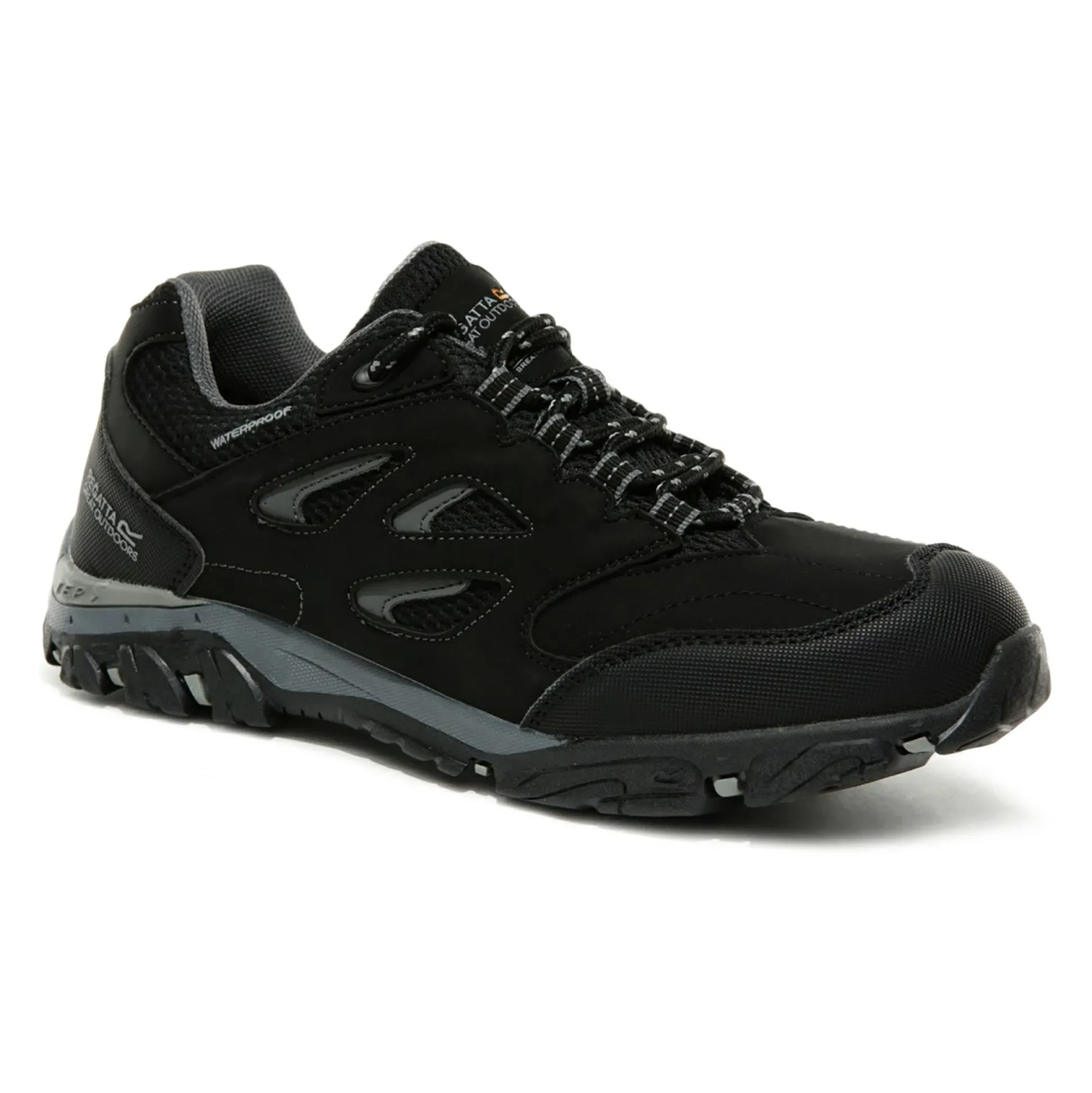 Kids' Holcombe Waterproof Low Walking Shoes | Black Granit