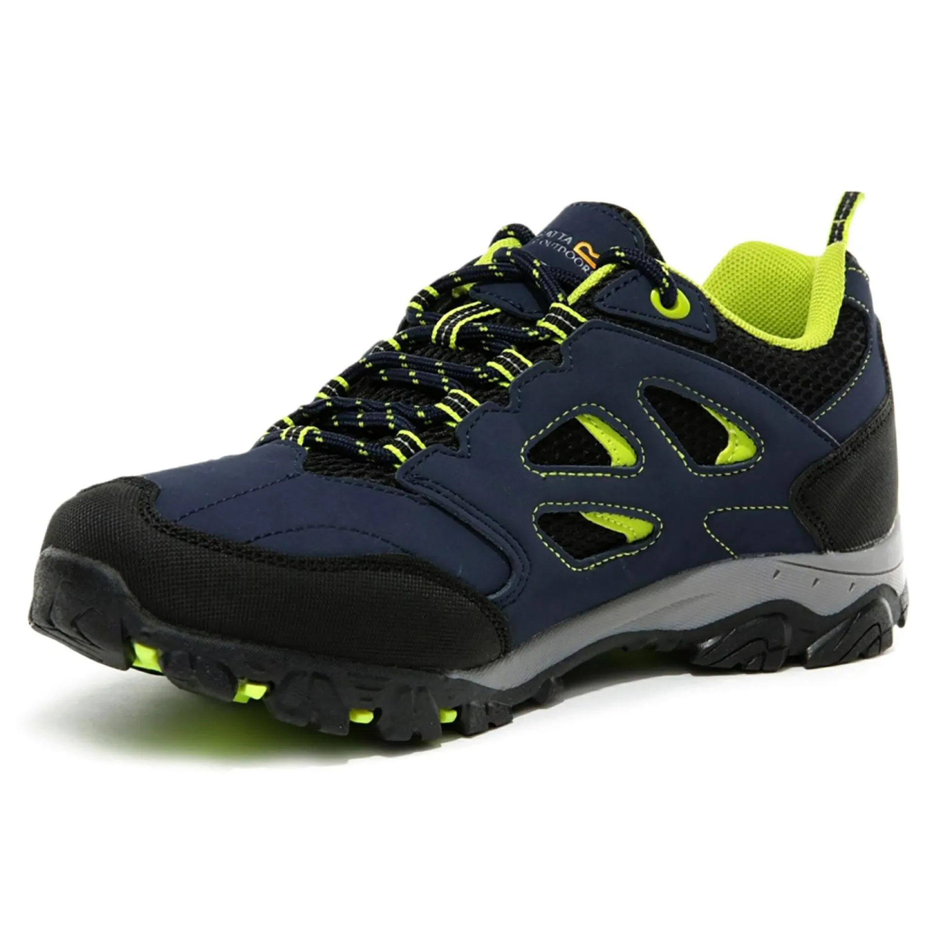 Kids' Holcombe Waterproof Low Walking Shoes | Navy Blazer Lime Punch