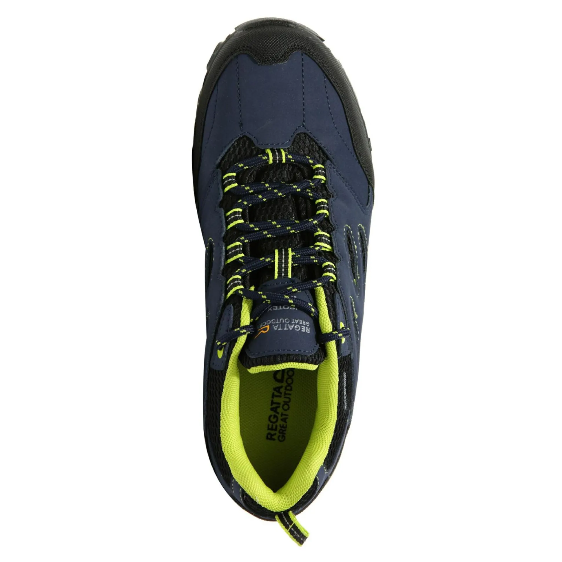 Kids' Holcombe Waterproof Low Walking Shoes | Navy Blazer Lime Punch