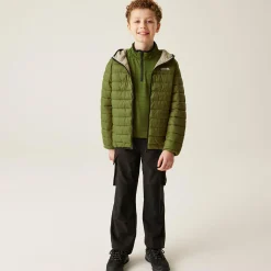 Kids' Hooded Marizion Baffled Jacket | Nephrite Green Abbey Stone