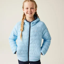 Kids' Hooded Marizion Baffled Jacket | Clear Sky Coronet Blue