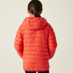Kids' Hooded Marizion Baffled Jacket | Red Sky Mineral Red