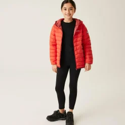 Kids' Hooded Marizion Baffled Jacket | Red Sky Mineral Red