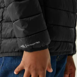 Kids' Hooded Marizion Baffled Jacket | Black