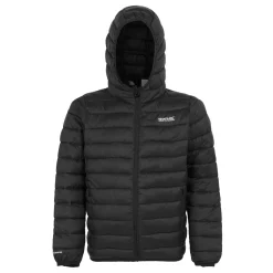 Kids' Hooded Marizion Baffled Jacket | Black