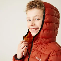 Kids' Hooded Marizion Baffled Jacket | Red Ochre Fox