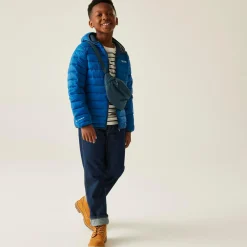 Kids' Hooded Marizion Baffled Jacket | Navy Blue